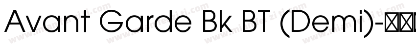 Avant Garde Bk BT (Demi)字体转换